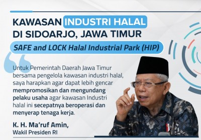 Vice President Implores East Java to Support and Promote Region’s Halal Industry